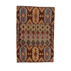 Gyapjú Kilim szőnyeg Chobi 202x298 kézi szövésű afgán Kilim