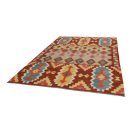 Gyapjú Kilim szőnyeg Chobi 202x298 kézi szövésű afgán Kilim