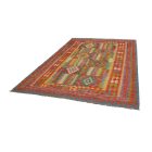 Gyapjú Kilim szőnyeg Chobi 204x294 kézi szövésű afgán Kilim