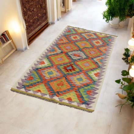Kézi szövésű Kilim futószőnyeg 84x197 Maimana Kilim szőnyeg