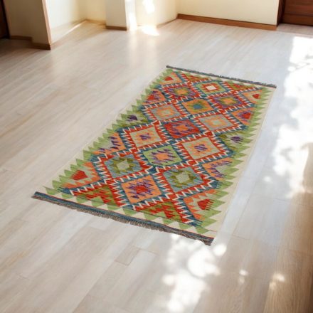 Maimana Kilim futószőnyeg 84x190 afgán kézi szövésű Kilim