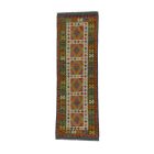 Kézi szövésű Kilim futószőnyeg Chobi 80x244 afgán gyapjú Kilim szőnyeg