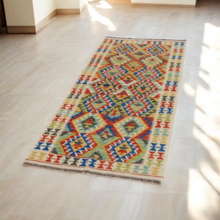 Etnikai Kilim futószőnyeg Chobi 78x197 kézi szövésű szőttes szőnyeg