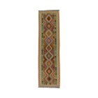 Maimana Kilim futószőnyeg 84x302 afgán kézi szövésű Kilim