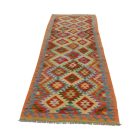 Afgán Kilim futószőnyeg 84x302 kézzel szövött Kilim szőnyeg