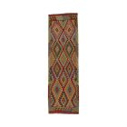 Kézi szövésű Kilim futószőnyeg 88x290 afgán gyapjú Kilim szőnyeg