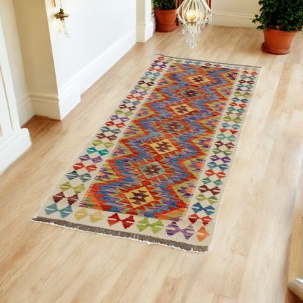 Maimana Kilim futószőnyeg 73x198 afgán kézi szövésű Kilim