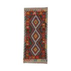 Afgán Kilim futószőnyeg Chobi 81x186 etnikai kézi szövésű Kilim