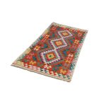 Afgán Kilim futószőnyeg Chobi 81x186 etnikai kézi szövésű Kilim