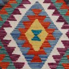 Afgán Kilim futószőnyeg Chobi 81x186 etnikai kézi szövésű Kilim
