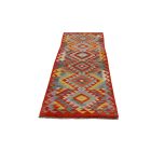 Etnikai Kilim futószőnyeg 73x239 kézi szövésű szőttes szőnyeg