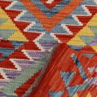 Etnikai Kilim futószőnyeg 73x239 kézi szövésű szőttes szőnyeg