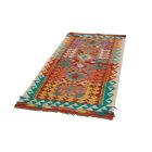 Etnikai Kilim futószőnyeg Chobi 85x194 kézi szövésű szőttes szőnyeg