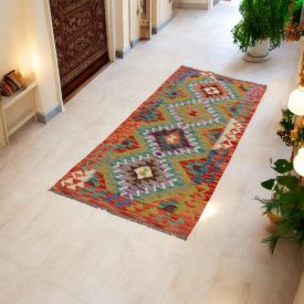   Kilim futószőnyeg Chobi 65x191 afgán kézi szövésű kelim