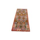 Etnikai Kilim futószőnyeg 63x202 kézi szövésű szőttes szőnyeg