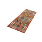Etnikai Kilim futószőnyeg 63x202 kézi szövésű szőttes szőnyeg