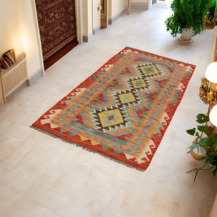 Maimana Kilim futószőnyeg 83x196 afgán kézi szövésű Kilim