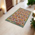 Afgán Kilim futószőnyeg Chobi 80x192 etnikai kézi szövésű Kilim