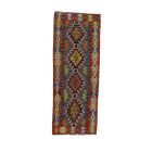 Kézi szövésű Kilim futószőnyeg Chobi 80x207 afgán gyapjú Kilim szőnyeg