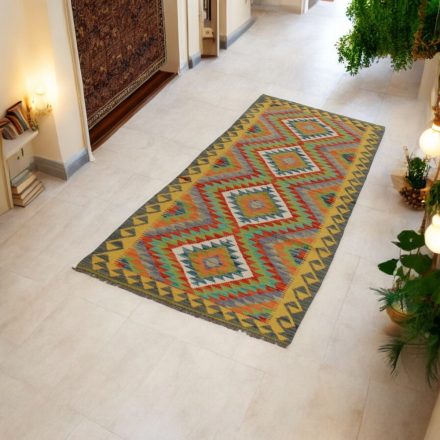 Maimana Kilim futószőnyeg 82x234 afgán kézi szövésű Kilim