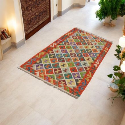 Etnikai Kilim futószőnyeg Chobi 82x199 kézi szövésű szőttes szőnyeg