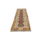 Afgán Kilim futószőnyeg Chobi 84x295 kézzel szövött Kilim szőnyeg