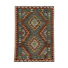 Gyapjú Kilim szőnyeg Chobi 87x120 kézi szövésű afgán Kilim