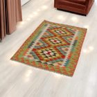 Gyapjú Kilim szőnyeg Chobi 83x119 kézi szövésű afgán Kilim