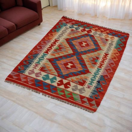 Chobi Kilim szőnyeg 75x120 kézi szövésű gyapjú kelim