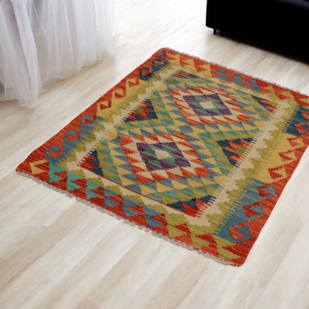 Maimana Kilim szőnyeg 82x112 afgán kézi szövésű Kilim