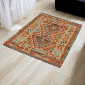   Kézi szövésű Kilim Chobi 80x113 afgán gyapjú Kilim szőnyeg