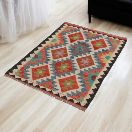 Gyapjú Kilim szőnyeg Chobi 81x125 kézi szövésű afgán Kilim