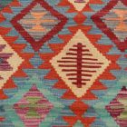 Afgán Kilim szőnyeg Chobi 80x124 etnikai kézi szövésű Kilim