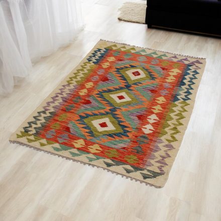 Chobi Kilim szőnyeg 87x137 kézi szövésű gyapjú kelim