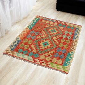 Kézi szövésű szőttes 88x122 Maimana Kilim szőnyeg