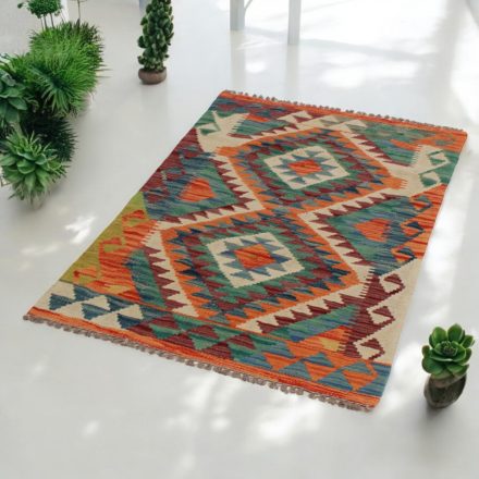 Chobi Kilim szőnyeg 76x120 kézi szövésű gyapjú kelim