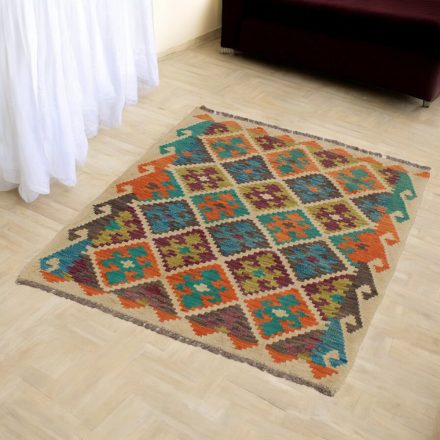 Kézi szövésű Kilim Chobi 85x109 afgán gyapjú Kilim szőnyeg