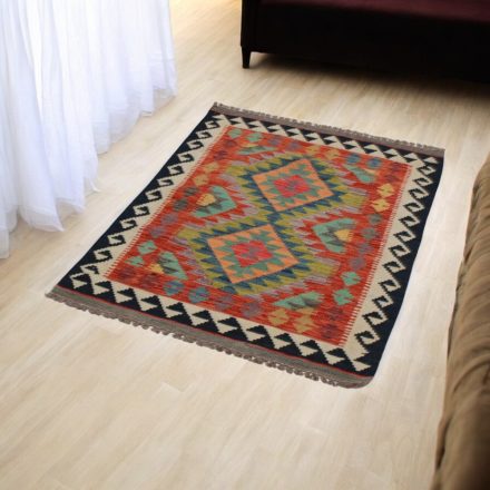 Etnikai Kilim szőnyeg Chobi 78x115 kézi szövésű szőttes szőnyeg