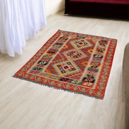 Etnikai Kilim szőnyeg Chobi 105x143 kézi szövésű szőttes szőnyeg