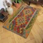 Autentikus Kilim szőnyeg 61x96 kézi szövésű etnikai Kilim