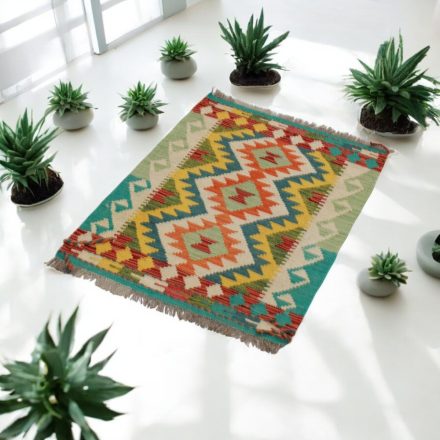 Chobi Kilim szőnyeg 61x93 kézi szövésű gyapjú kelim