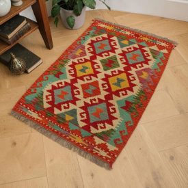 Kilim szőnyeg Chobi 61x91 afgán gyapjú Kilim