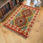 Afgán Kilim szőnyeg Chobi 60x87 kézi szövésű etnikai Kilim