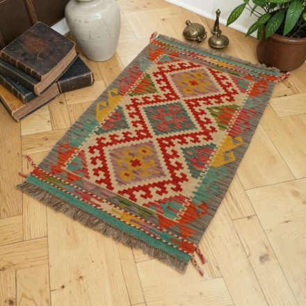 Chobi Kilim szőnyeg 59x91 kézi szövésű gyapjú Kilim
