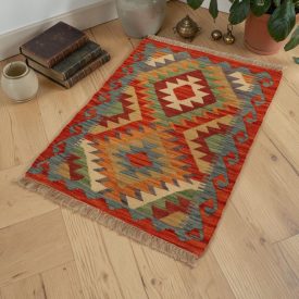   Autentikus Kilim szőnyeg 68x93 kézi szövésű afgán Kilim