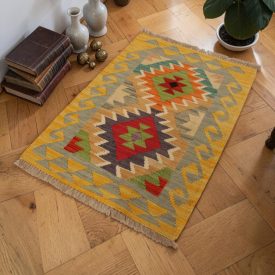 Afgán Kilim szőnyeg Chobi 64x90 afgán gyapjú Kilim