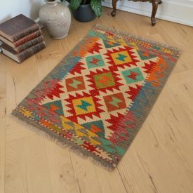 Chobi Kilim szőnyeg 62x87 autentikus afgán Kilim