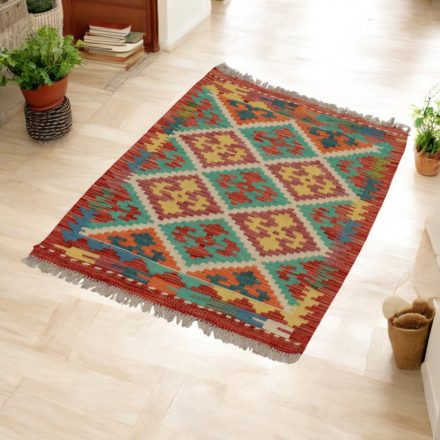 Kézi szövésű Kilim Chobi 62x101 afgán gyapjú Kilim szőnyeg