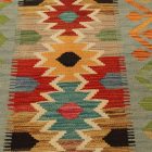 Gyapjú Kilim szőnyeg 59x91 autentikus afgán Kilim