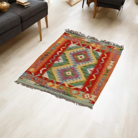 Chobi Kilim szőnyeg 62x99 kézi szövésű gyapjú kelim